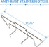 Stainless Steel Charcoal Rails for Weber Charcoal Grill,Indirect BBQ Grilling Accessories for 18/22/26 Inch Weber,Replacement for 7402 Charcoal Ra...