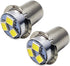Ruiandsion 2pcs P13.5S LED Bulb 18V White 2835 3SMD Chips LED Bulb Upgrade for Flashlights Torch Light,Non-Polarity...