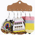 3 Pairs Teacher Pencil Earring Teacher Leather Dangle Earrings Set Colorful Pencil Ruler Apple Rainbow Print Leather Earrings for Women Gifts Jewe...