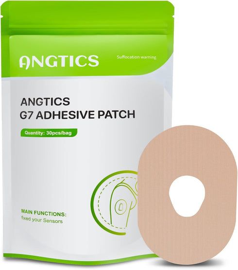 Dexcom G7 Adhesive Patches Waterproof, 30 Pack Beige Overpatch for Dexcom G7, Premium Transparent G7 Overlay Patches, Hypoallergenic & Skin-Friend...