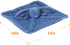 Apricot Lamb Stuffed Animals Navy Blue Bunny Rabbit Security Blanket Infant Nursery Character Blanket Luxury Snuggler Plush Baby Lovey(Navy Blue B...