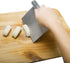 2 Pcs Stainless Steel Food Scraper and Chopper Large Griddle Spatula Kitchen Tool Gadget by ?Bench Scraper, Potato Vegetable Cake Cutting Tool wit...