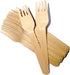 Disposable Wooden Forks, 100 PCS Eco-friendly Forks Recycling Wood Utensils Disposable Cutlery Fork for Eating, Outdoor Camping, Party, Picnics, W...