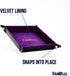FanRoll by Metallic Dice Games Fold Up Velvet Dice Tray w/PU Leather Backing: Purple, Role Playing Game Dice Accessories for Dungeons and Dragons...