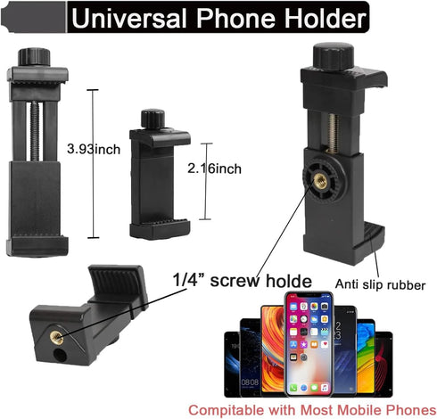 Phone Chest Mount Harness & Head Strap for All iPhones - Stable & Secure - Hands Free - Travel Accessories Kit for Filming Video, POV/VLOG, Fishin...