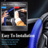 Steering Wheel Cover, Car Carbon Fiber Anti-Skid Steering Wheel Cover, Segmented Steering Wheel Protector Car Interior Accessories Suitable for Mo...