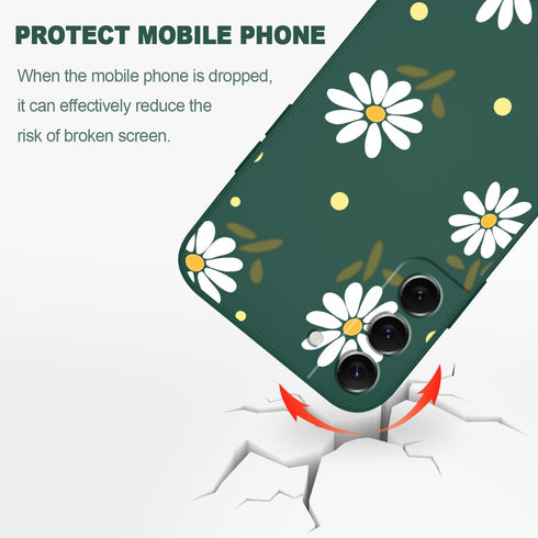 for Samsung Galaxy S22 Plus Case, S22 Plus Phone Case Fashionable Flowers Designs Soft Silicone Drop Protective Fingerprint Women for Samsung Gala...