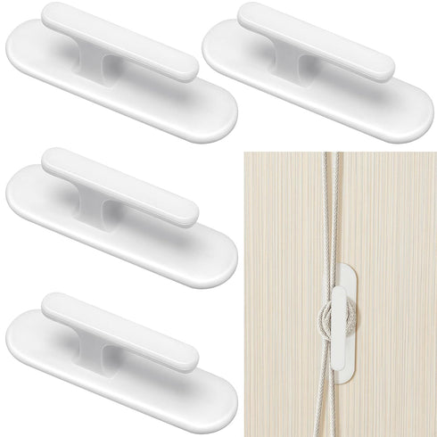 4 Pieces Cord Safety Blind Pull Cord Twister Window Cord Wrap Cleats Blind Cord Holder Curtain Cord Wind Up Baby Child Proofing Window Gate Safety...