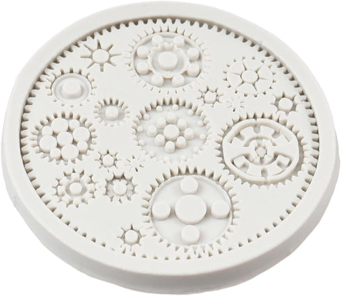 Steampunk Cogs Fondant Mold Gear Silicone Molds for Steampunk Cake Decoration Chocolate Candy Polymer Clay Gum Paste...