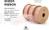 Vitalizart Rose Gold Ribbon Organza Sheer Ribbon 1 inch x 30Yd Handmade Eco-Friendly Fabric Light Pink Ribbons for Gift Wrapping Christmas Tree Cr...