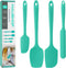 HAUSHOF Silicone Spatula Set of 4, Food Grade Silicone Spatula for Cooking, Baking, Mixing - Spatulas for Kitchen Use, One-Piece Seamless Design, ...