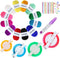 Pompom Maker Kit, Knitting Loom Fluff Ball Weaver Needle Craft DIY Knitting Crochet Tool Kit,4PS Pompom Maker+10PS Knitting Stitch Markers+10PS Pl...