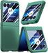 for Motorola Razr+ 2023 Case with Integrated Glass Screen Protector, Slim Matte Hard PC Back Case Scratch-Resistant Full Coverage Phone Case for M...