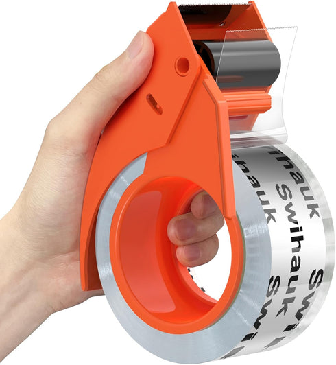 1.88 in x 66.6 YDs Clear Heavy Duty Packing Tape with Dispenser, Strong & Durable Shipping Tape, Packaging Tape, Packing Tape Dispenser Gun for Pa...