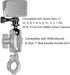 BRCOVAN Aluminum Alloy Tripod Mount Adapter with Camera 1/4"-20 Thread & 1'' TPU Ball Joint, Compatible with RAM Mounts B Size 1'' Ball Double Soc...
