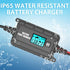 TN TONNY Automotive Use 12V 2A Battery Trickle Charger, 6V/12 Volt Lead Acid & 14.6V LiFePO4/12.6V Li-ion Battery Charger Maintainer, Smart Batter...
