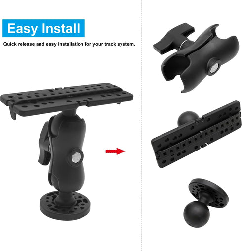 Fish Finder Mount Base, Universal 360 Degree Swivel Fishfinder Mounting Plate...