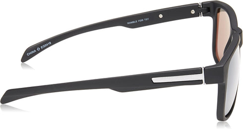 Foster Grant Mens Ramble Sunglasses Sunglasses Black Frame Grey Lenses Way Shape, Black/Smoke, 52 mm US...