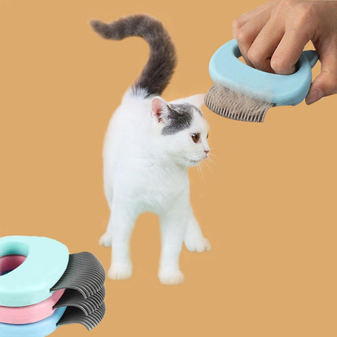 2 Pcs Pet Combs?Cat Relaxing Massager Puppy Kitten Cat Shell Comb, for Short & Long Hair, Grooming Comb for Dog & Cat Massage, Pet Slicker Brush t...