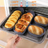 Hot Dog Buns Pan, 4-Piece Loaf Pan Bread Pan, Baking Hoagie Rolls, Non-Stick Hot Dog Mold, Easy to Demold Homemake Silicone Bread Mold for Hot Dog...