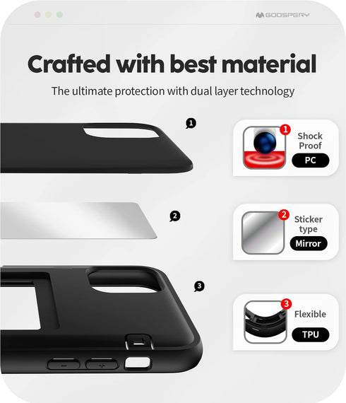 GOOSPERY Magnetic Door Bumper Compatible with iPhone 11 Pro Max, Wallet Case with Card Holder, Easy Magnetic Door Closure Protective Dual Layer Bu...