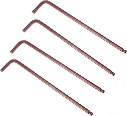 uxcell 5mm Ball End Hex Key Wrench, L Shaped Long Arm S2 Steel Repairing Tool, Metric 4 Pcs...
