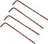 uxcell 5mm Ball End Hex Key Wrench, L Shaped Long Arm S2 Steel Repairing Tool, Metric 4 Pcs...