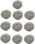 10 Packs Stainless Steel Sponge Scrubber Set, Metal Scouring Pad Stainless Steel Wire Washing Balls for Cookware Cleaning...