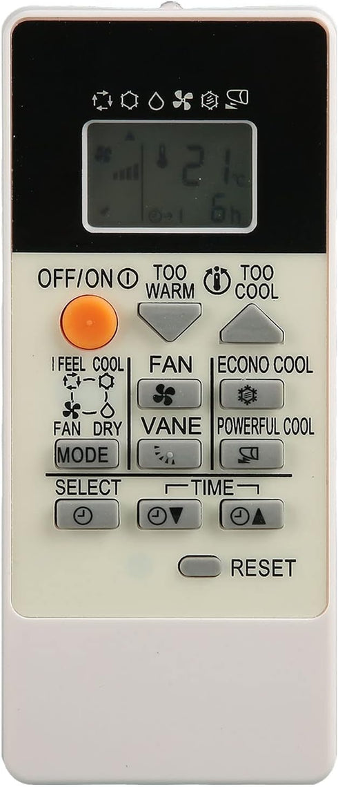 Replacement Remote Control for Mitsubishi Air Conditioner RU18A, Sensitive Buttons Small Air Conditioner Controller for Home...