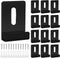 12 Pcs Metal Mirror Holder Clips Wide Channel Mirror Holder Frameless Mirror Mounting Hardware Mirror Hooks Heavy Duty Mirror Hangers Retainer Cli...