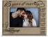 BELLA BUSTA-15 Years of marriage-Happy Anniversary-15th Anniversary- Engraved Leather Picture Frame (5 x 7 Horizontal) light brown...