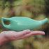 HealthGoodsIn Ceramic Neti Pot for Sinus, Premium Grade, Dishwasher Safe, Holds 225 Ml. Water - Turquoise Color...