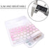 WYGCH- Ultra Thin Silicone Keyboard Cover Compatible with Logitech K480 Multi-Device Keyboard Protcetive Skin-Pink Ink...