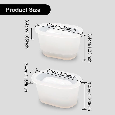 2 Pcs Resin Molds Silicone for Bluetooth Earbuds Case Epoxy Resin Casting Molds for DIY Protective Earphone Case Cover Wireless Bluetooth Earbuds ...