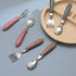 6 Pieces Toddler Utensils, Baby Forks and Spoons Set with Soft Colors Round Handles, Childrens Safe Flatware, Perfect Length For Toddlers, Dishwas...