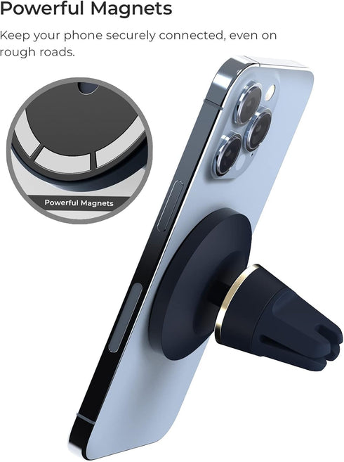 iOttie Velox MagSafe Compatible Air Vent Car Phone Holder. Magnetic Car Phone Mount for MagSafe iPhones including iPhone 12, iPhone 13, iPhone 14,...