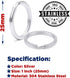 12 Pack Keychain Rings for Craft, Stainless Steel 1" Metal Flat Key Ring Clips Round Split Rings Bulk for Home Car Keys Organization,Arts & Crafts...