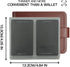 Set of 2 Plastic Wallet Insert for Credit Card Checkbook, Men Wallets Trifold Vinyl Credit Card Sleeves Holder...
