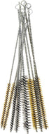 YXQ 12Pcs Tube Brush Kit Stainless Steel/Brass Wire Bottle Long-Handle Bristle Cleaning, 12 inch X 6mm/8mm/10mm/12mm/15mm/20mm...
