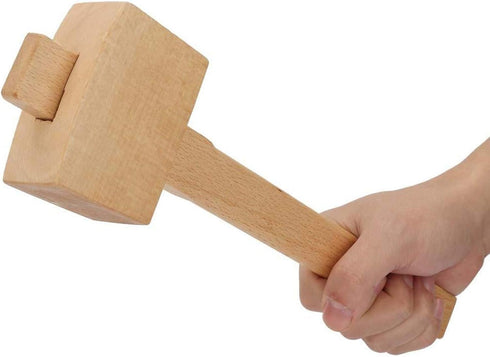 Wooden Hammer, Manual Carpenter Mallet Wood Tapping Woodworking Hand Tool for Woodworking Chisel, Carved Chisel, and Assembly of Various Wooden Fu...