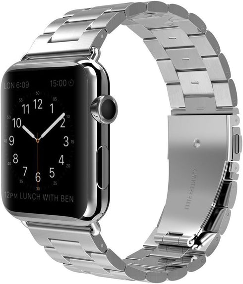 Metal Bands Compatible with Apple Watch Band 41mm 40mm 38mm, Dressy Stainless Steel Chain Strap for Men iWatch Series Ultra/Ultra2/9/8/7/6/5/4/3/2...