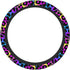 Leopard Neon Animal Print Steering Wheel Cover for Women Men Girls Car Accessories Decor Anti-Slip Neoprene Auto Steering Wheel Covers Protector U...