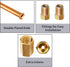 MuHize 6 Inches Brake Line Kit - Premium 3/16 Copper-coated Brake Line Tube with fittings, Each End Double Flared Brake Line Tubing with 6 Fitting...