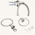 FORIOUS Brushed Nickel Towel Ring, SUS304 Stainless Steel Hand Towel Holder for Bathroom Wall Mounted, Modern Towel Hanger, Towel Rack Round, Ring...