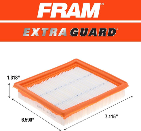 FRAM Extra Guard CA10544 Replacement Engine Air Filter for Select Infiniti and Nissan Models, Provides Up to 12 Months or 12,000 Miles Filter Prot...