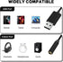 USB to 3.5mm Sound Card 2-in-1 Audio Adapter Cord for Astro A10 A40 Turtle Beach HyperX Cloud SteelSeries Sennheiser Razer & Other Gaming Smartpho...