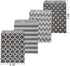 Biodegradable Paper Candy Cookie Bags - Food Safe Favor Bags for Parties - 100 Count, Assorted 4 Designs (Grey)...