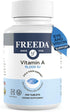 Freeda Vitamin A 15,000 IU – Retinyl Palmitate – Vegan, Kosher, No Fish – Eye, Vision, Immune & Skin Support – Tiny Easy-to-Swallow Tablets – VIT ...
