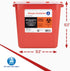 Dynarex Sharps Container, Provides a Safe Disposal of Medical Waste and Needles, Non-Sterile & Latex-Free, 2 Gallons, Made with Thermoplastic, Red...