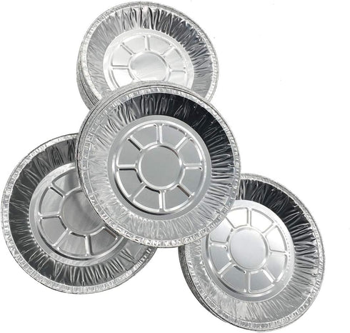 Premium 6" Aluminum Foil Pie Pans 50pcs/set. Disposable Tin Plates for Pies Tart Quiche...